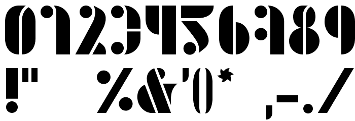 BDCirco Font OTHER CHARS