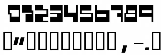 BDConsole Font OTHER CHARS