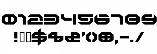 BDDoomed Squareup Font OTHER CHARS