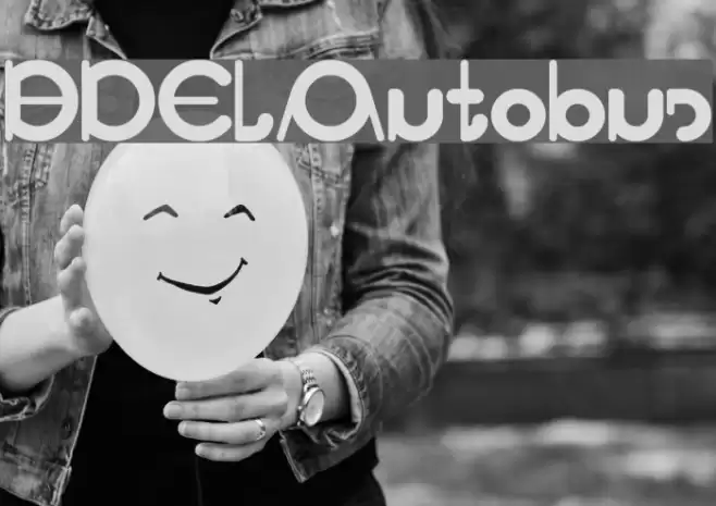 BDElAutobus Font examples