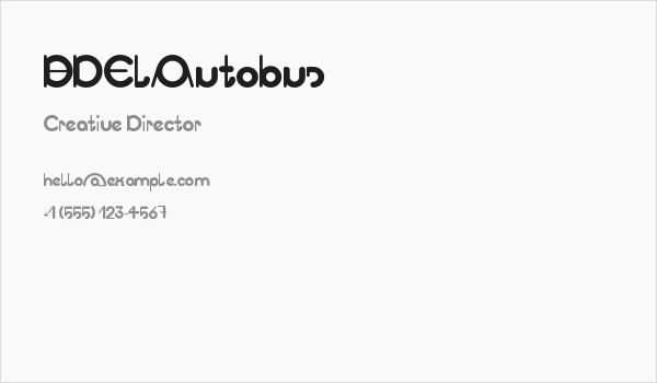 BDElAutobus Business Card