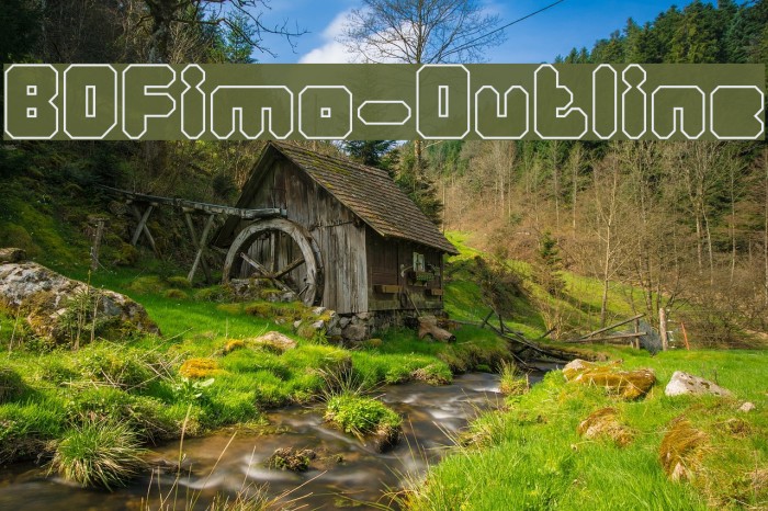 BDFimo-Outline Font examples