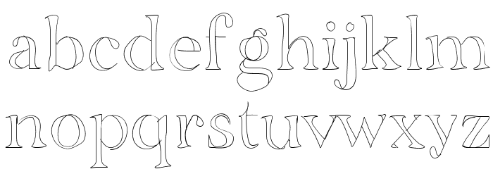BDGrenoble Font LOWERCASE