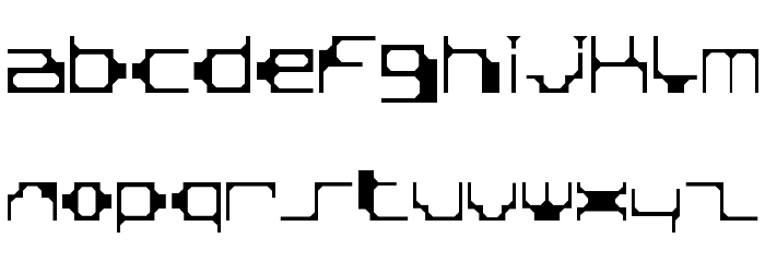 BDLoFi Font LOWERCASE
