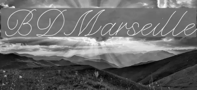 BDMarseille Font examples
