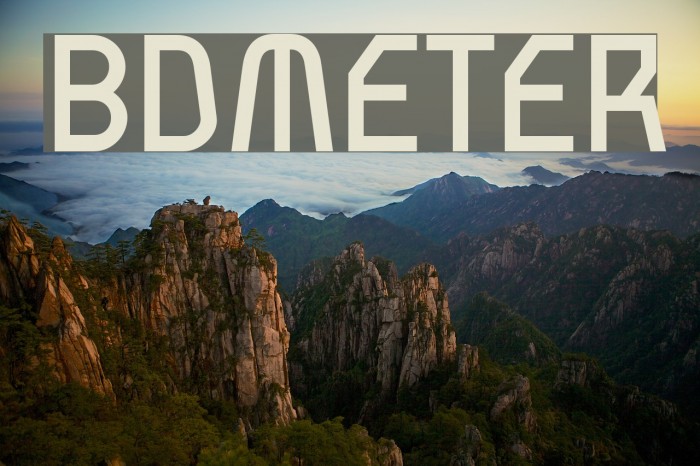 BDMeter Font examples