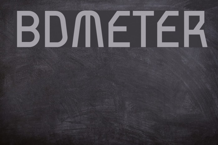 BDMeter Font examples