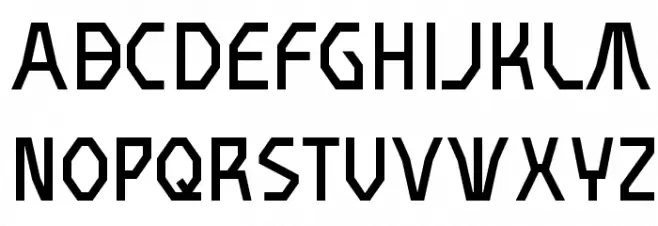 BDMeter Schriftart Kleinbuchstaben
