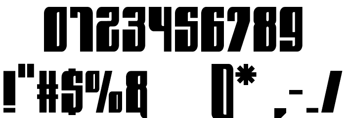 BDMustang Font OTHER CHARS