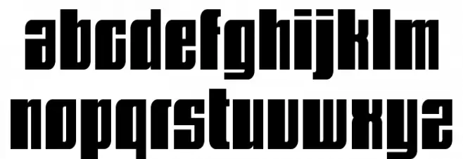 BDMustang Schriftart Kleinbuchstaben