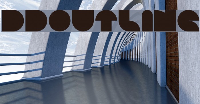 BDOutline Font examples