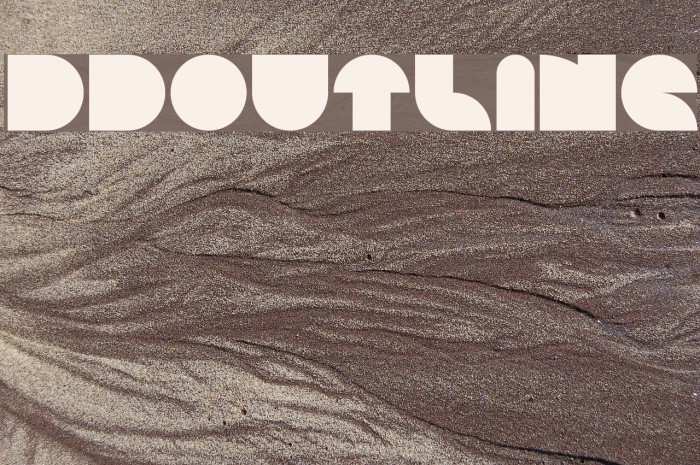 BDOutline Font examples