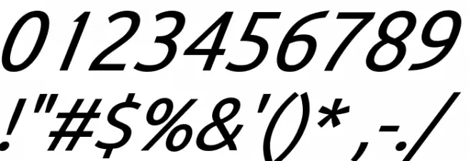 BDP Clien Bold Italic Font OTHER CHARS