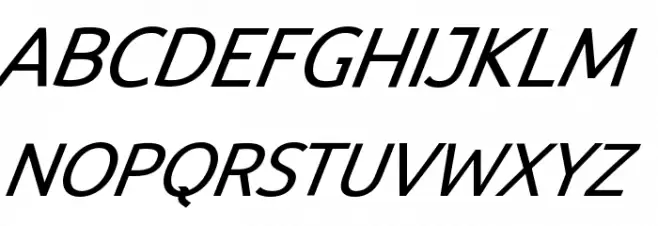 BDP Clien Bold Italic Font UPPERCASE