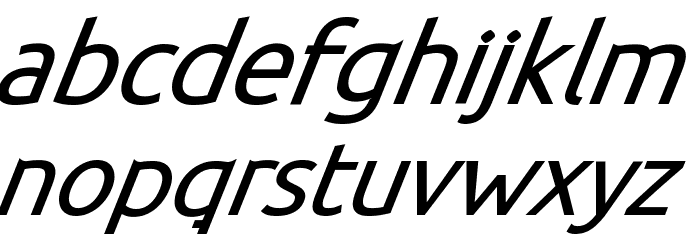 BDP Clien Bold Italic Font LOWERCASE
