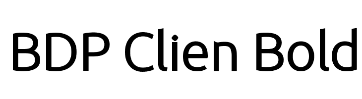 BDP Clien Bold Font