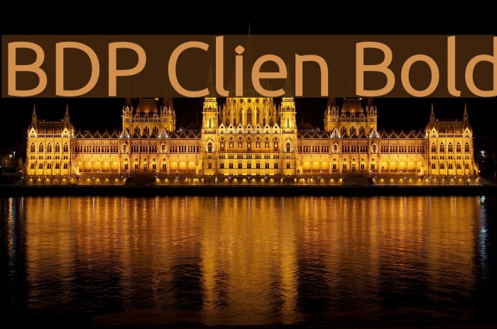 BDP Clien Bold Font examples