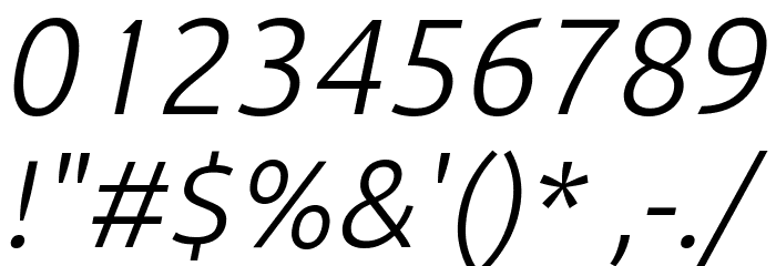 BDP Clien Italic Font OTHER CHARS