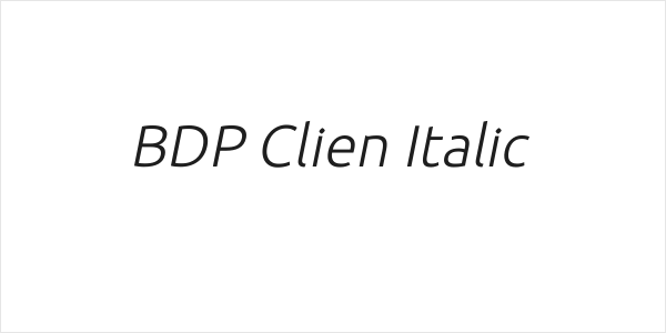 BDP Clien Italic Logo