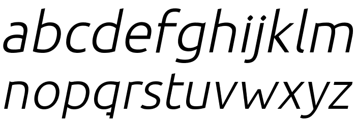 BDP Clien Italic Font LOWERCASE