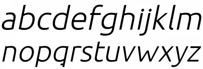 BDP Clien Italic फ़ॉन्ट लोअरकेस