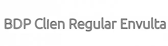 BDP Clien Regular Envulta  font caratteri gratis
