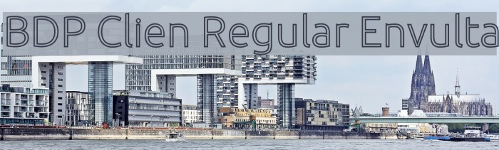 BDP Clien Regular Envulta Font examples