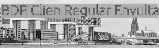 BDP Clien Regular Envulta Font examples