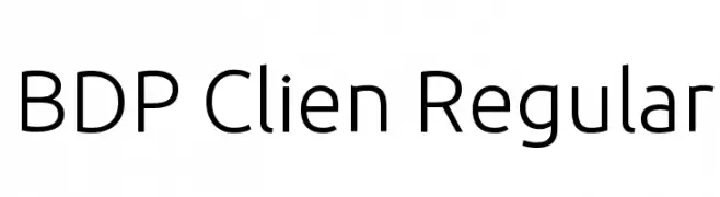 BDP Clien Regular  font caratteri gratis