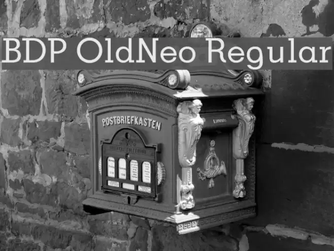 BDP OldNeo Regular Font examples