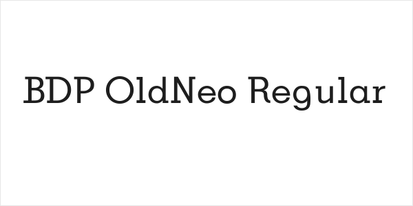 BDP OldNeo Regular Logo