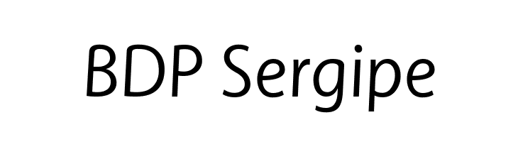 BDP Sergipe Font