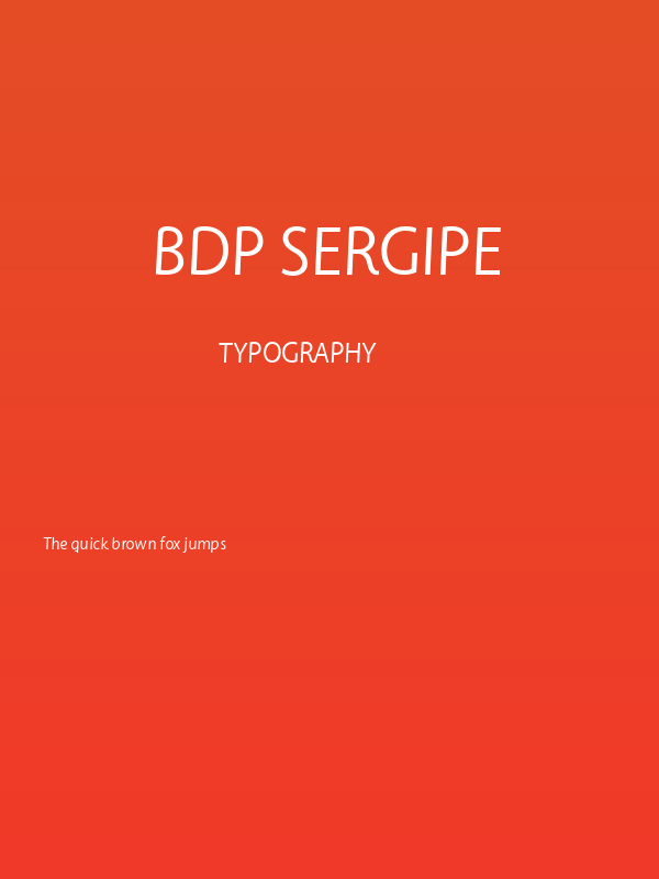 BDP Sergipe Poster