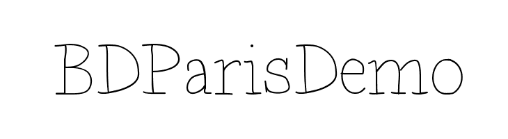 BDParisDemo  Fuentes Gratis Descargar