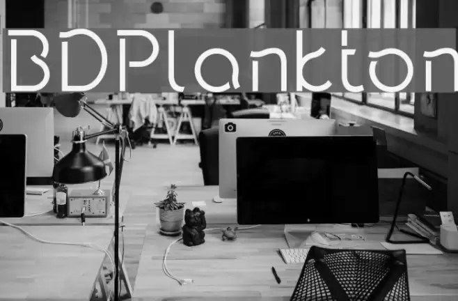 BDPlankton Font examples