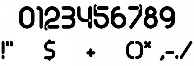 BDRamen フォント その他の文字