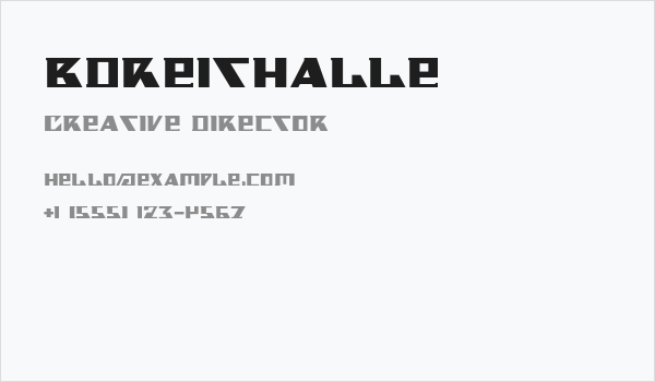 BDReithalle Business Card