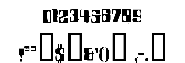 BDRocket70 Font OTHER CHARS