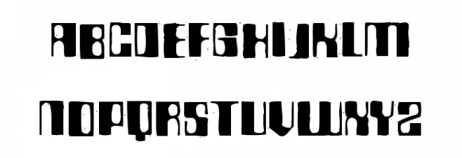 BDRocket70 Schriftart Groß