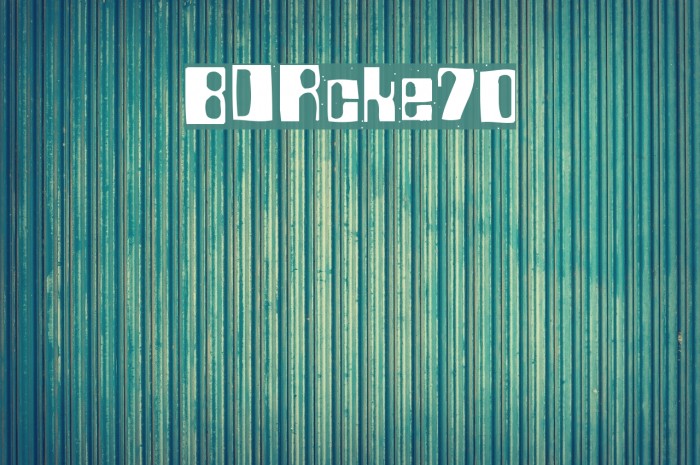 BDRocket70 Font examples
