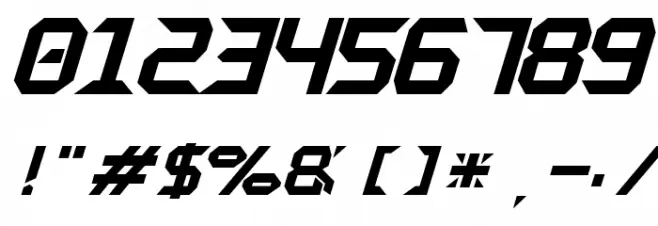 BDSPACY125 Font OTHER CHARS