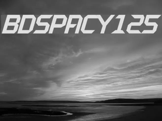 BDSPACY125 Font examples