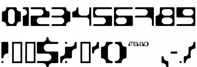 BDStereotype Font OTHER CHARS