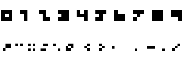 BDTINYFONT Font OTHER CHARS