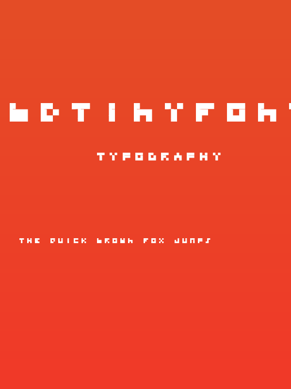 BDTINYFONT Poster