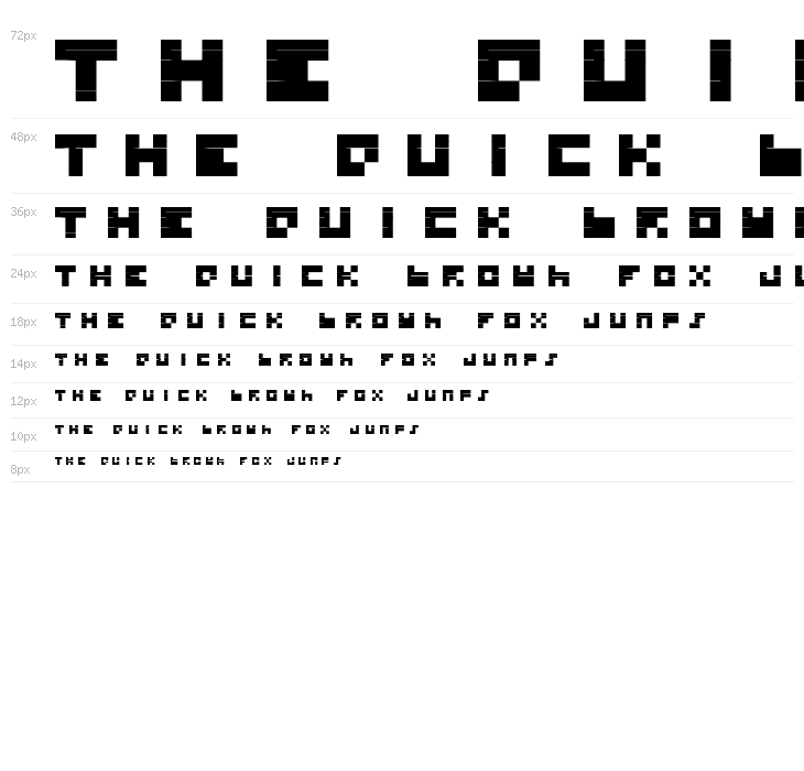 BDTINYFONT Waterfall