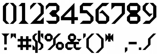 BDTimesNewDigital-Bold Font OTHER CHARS