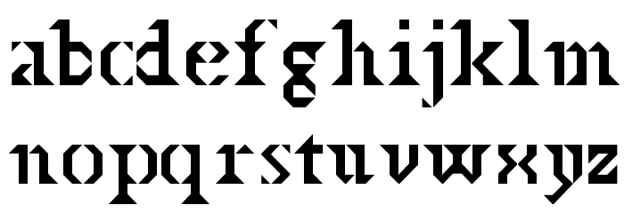 BDTimesNewDigital-Bold Font LOWERCASE