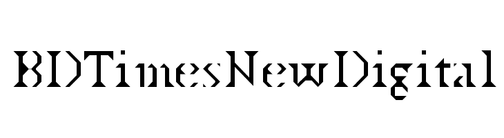 BDTimesNewDigital  フリーフォントのダウンロード