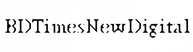 BDTimesNewDigital  Fuentes Gratis Descargar